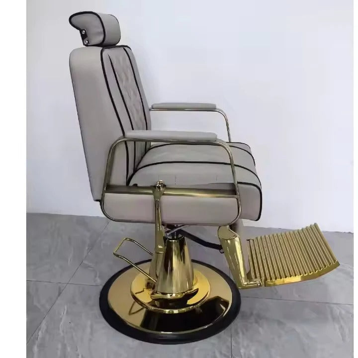 Salon Chair for Modern Gold Hydraulic Lift Salon Chair - 360Â° Swivel, Adjustable Height, Stylish, Comfortable, and Durable for Professional Hair Stylists, Perfect for Stress-Free Rotation