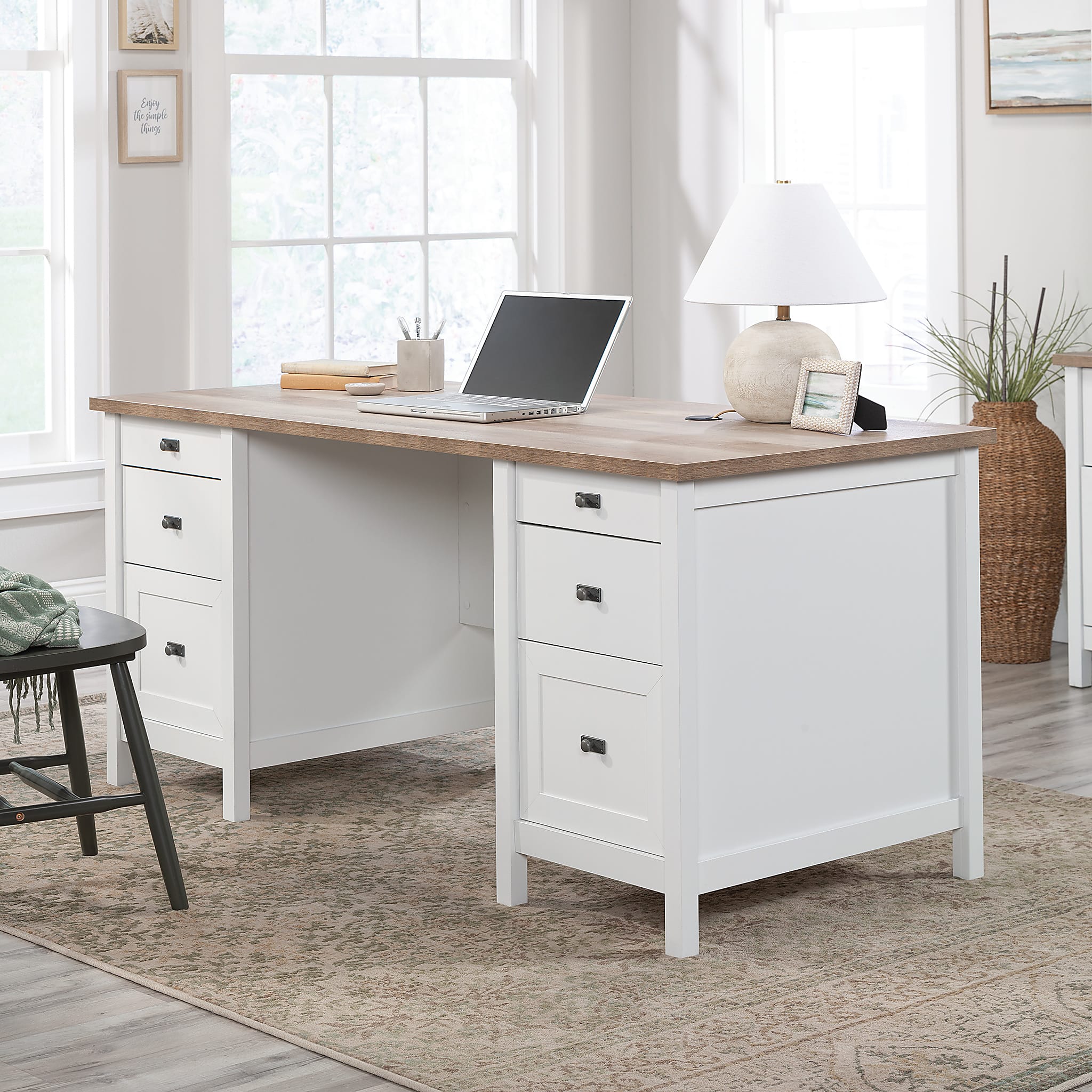 computer table office table study desk wooden table  