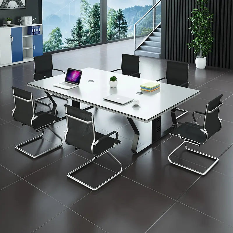 Conference Meeting for Office Table ,Versatile Tables for Any Professional Space (White)