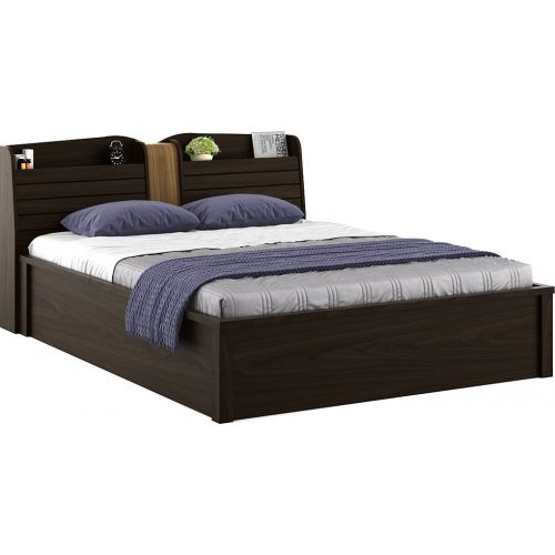 King & Queen Size Bed with Half Openable Storage & Half Hydraulic