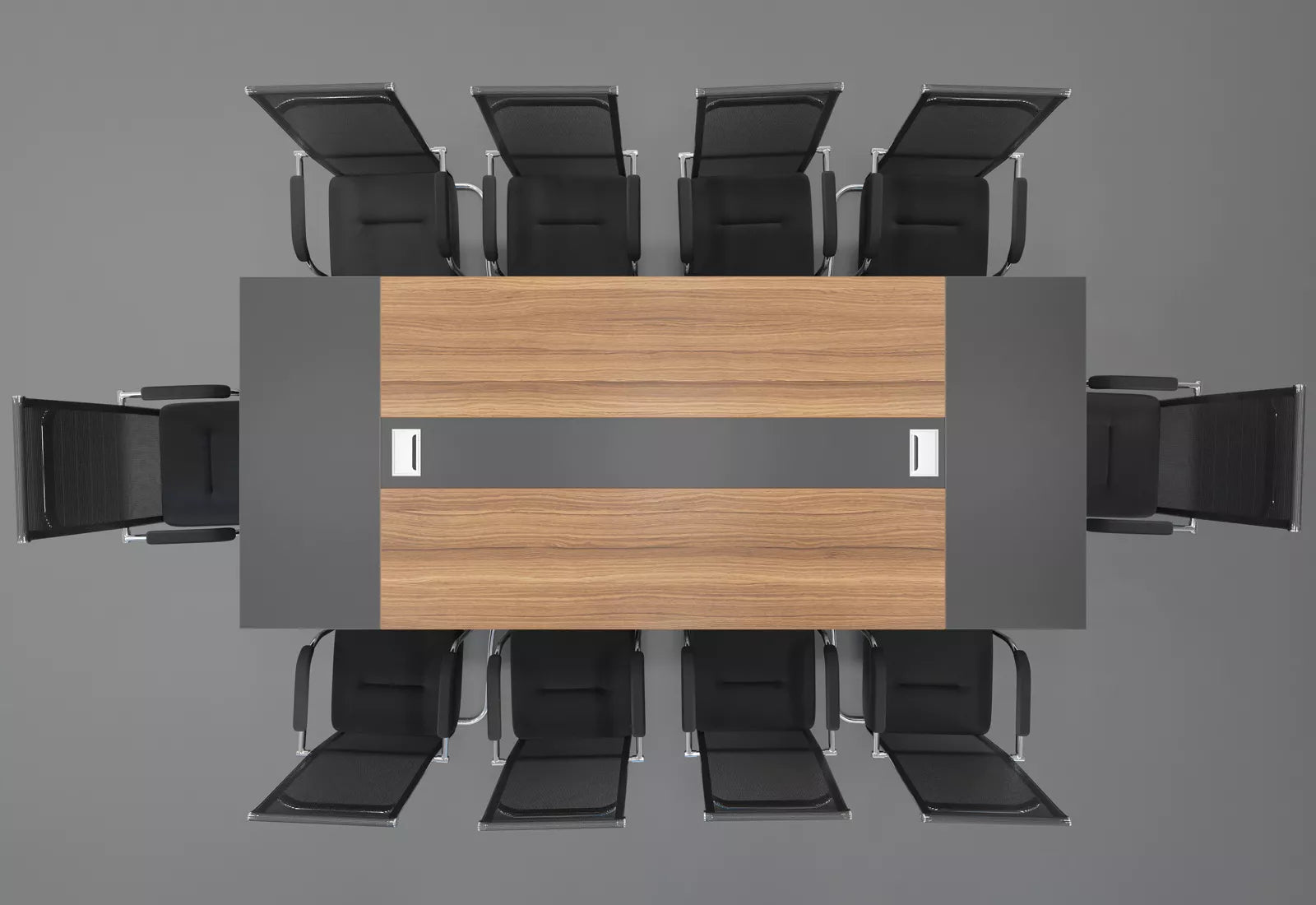 Meeting Table for Office Furniture Premium Quality & Modern Design Made in Particle Board/ MDF/Plywood with Metal Base 2 Wire Manager Conference Tables