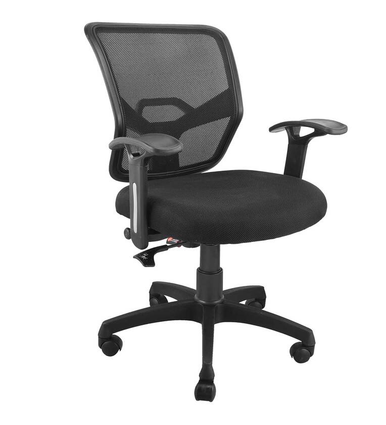 Medium Back Executive Office Chair with Nylon Base