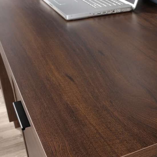 Home and office computer table with 2 drawers in spiced mahogany making it a perfect addition to any home office or study area.