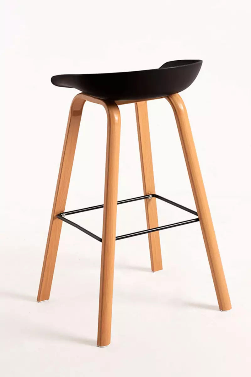 Bar Metal Stool Made in Metal Base Frame Legs and Seat in Plastic for Shop & Home