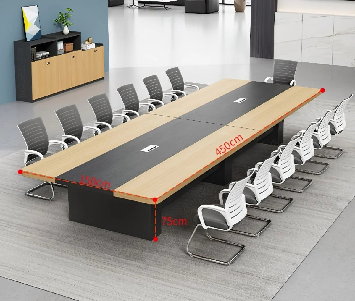 Conference Table for Office Furniture Made in Particle Board Modern Design Durable High Quality Meeting Table