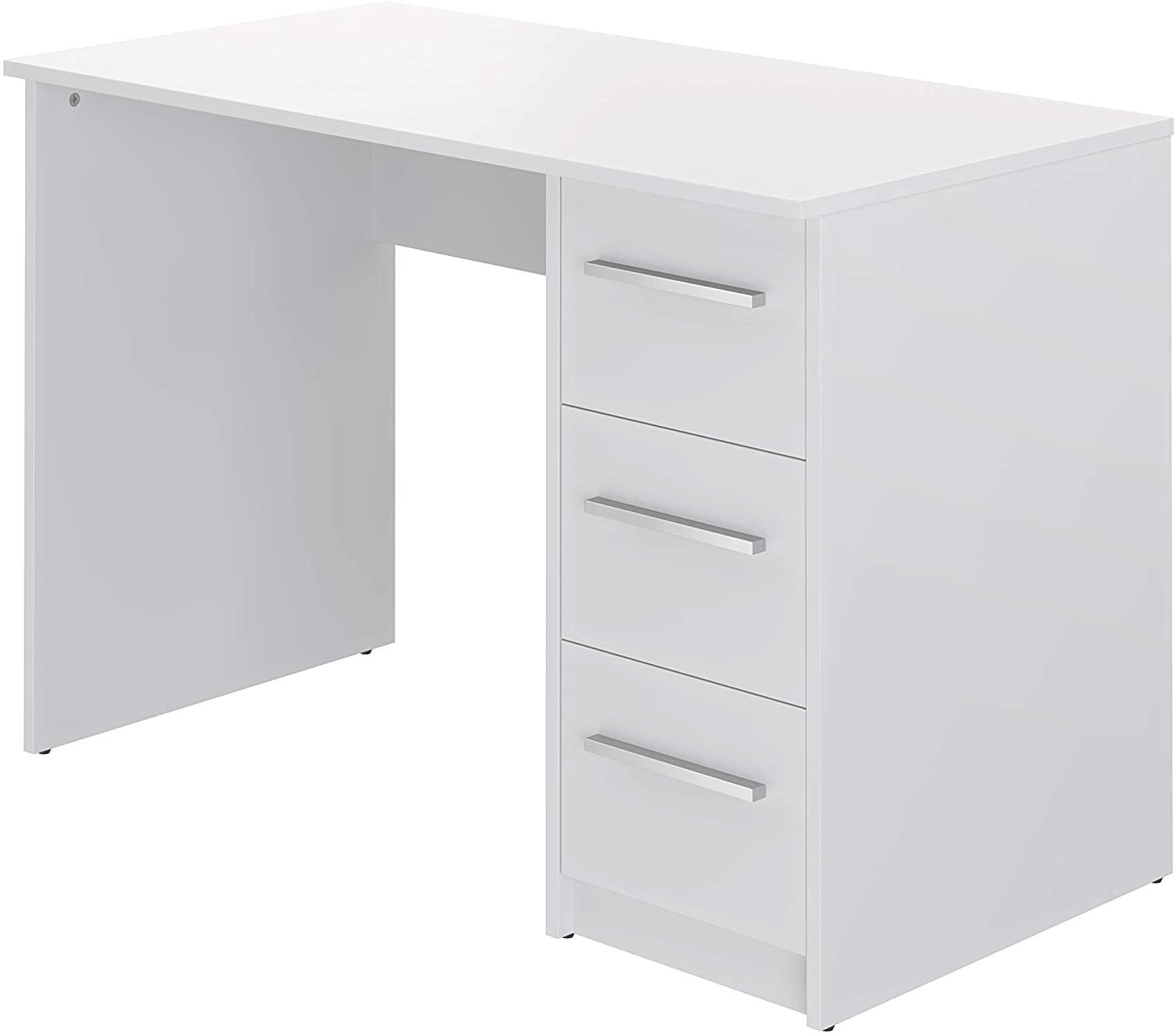 White Study Table & Computer Desk with Drawer