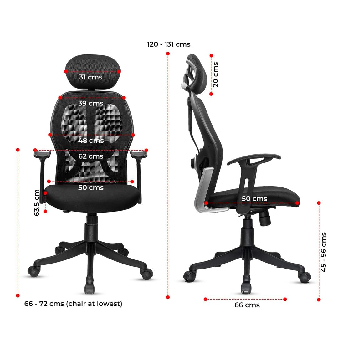 High & Medium Back Executive Ergonomic Chair with Nylon Base