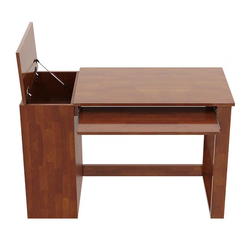 Office and Computer Table and Keyboard Tray Side Storage Made In High Quality Engineered Wood Finish Brown