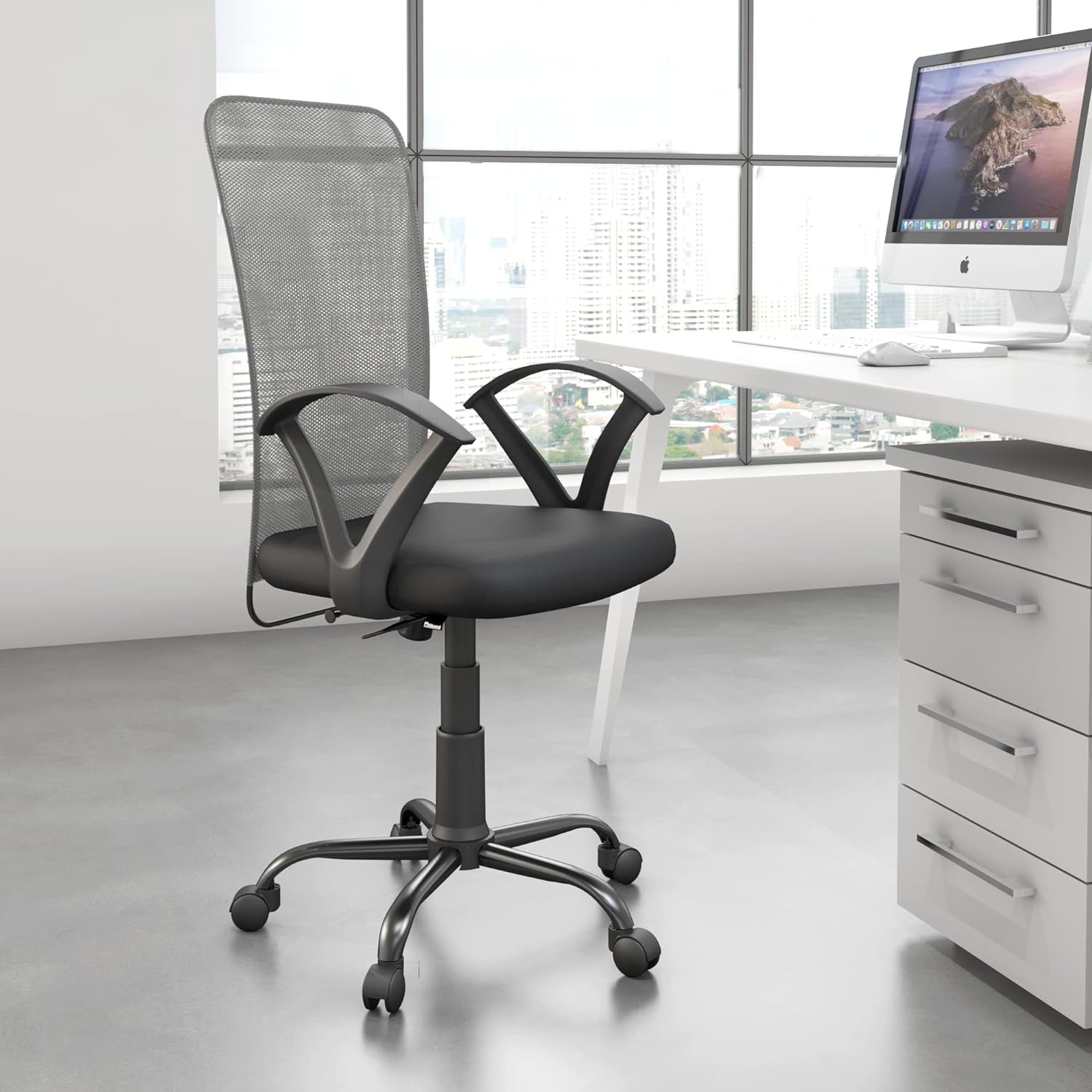 Medium Back Executive Chair with Chrome Base