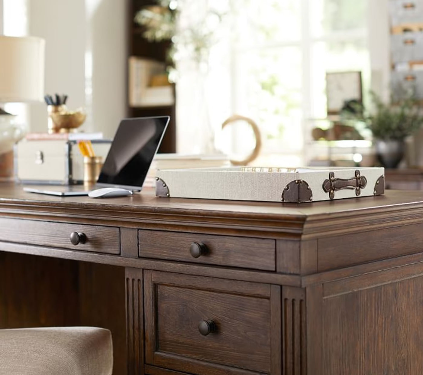 Wooden Base Director Table for Office Room