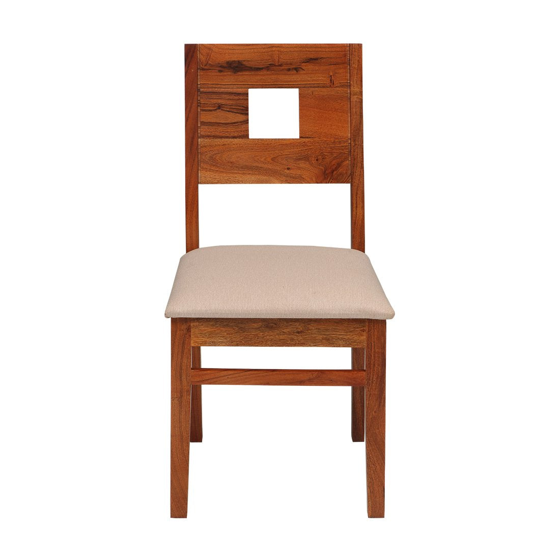 Dining Chair Only for Dining Table Wooden Frame and Base with Fabric Seat