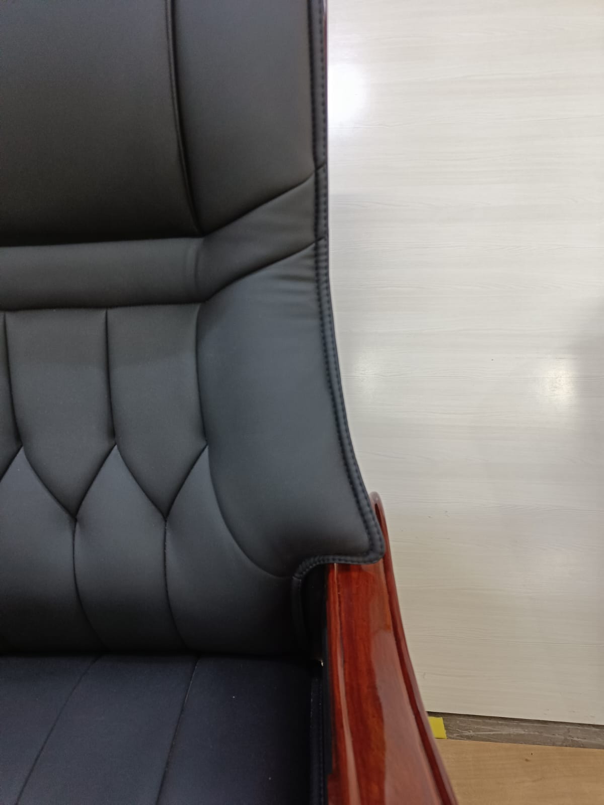 High-Back Leatherette Office Chair with Recliner, Swivel, Adjustable Height, Armrests, and Lumbar Support for Boss/Director