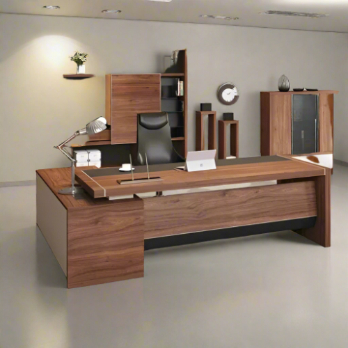 Director Table with 2 Drawer, Open Space And Openable Shutter