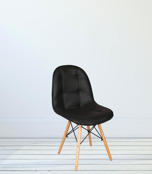 Cafe Chair in Wooden Legs -