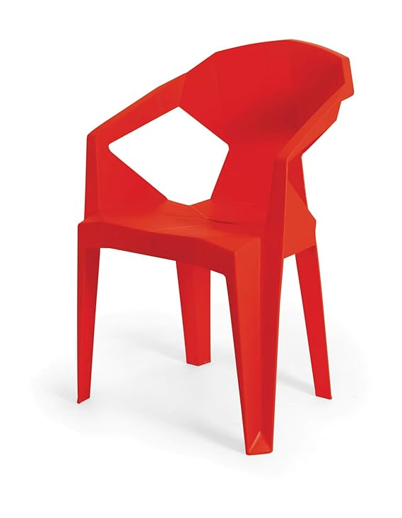 Cafe Outdoor Red Chair -