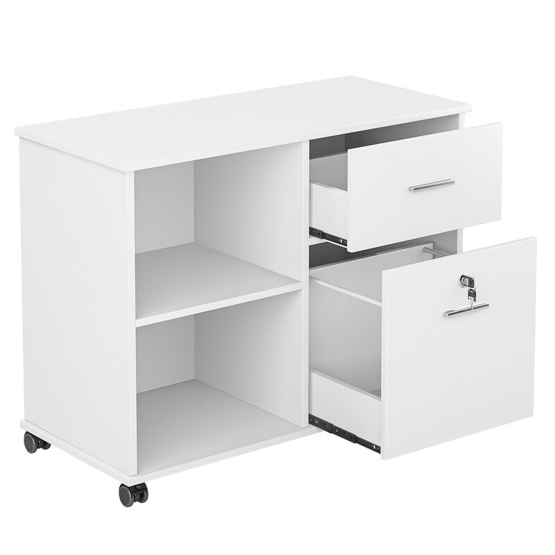 Drawer & Pedestal with Wheel Base -