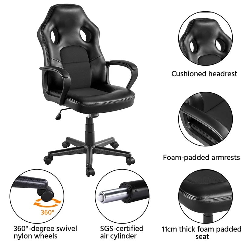 Gaming Chair with Leather -