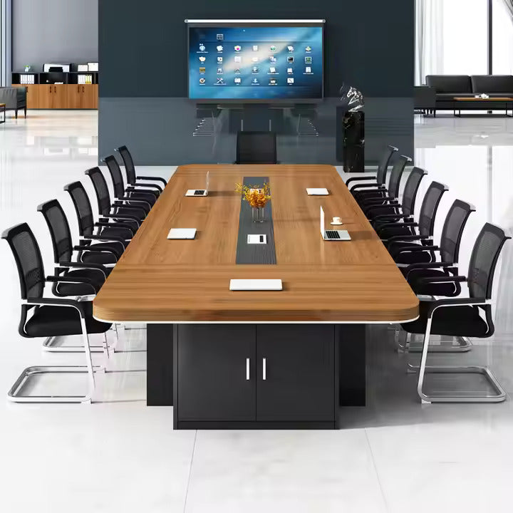 Conference Meeting for Office Table ,Office Furniture Desk Set Conference Room Desk Table, Modern Tables (Brown)