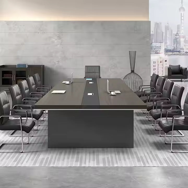 Conference Meeting for Office Table , Cable Management Office Table (Brown)