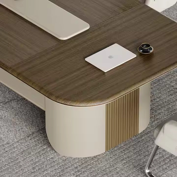 Conference Meeting for Office Table Oval-shape Conference Table with Cable Outlet Design