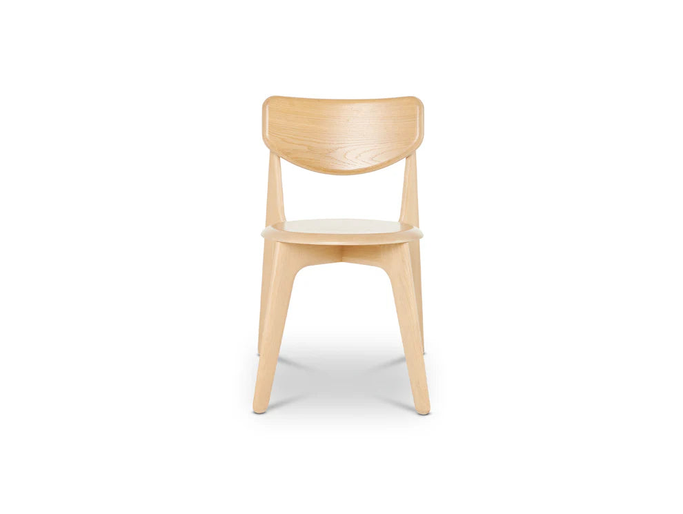 Solid Wood Dining Chair with PU Polish