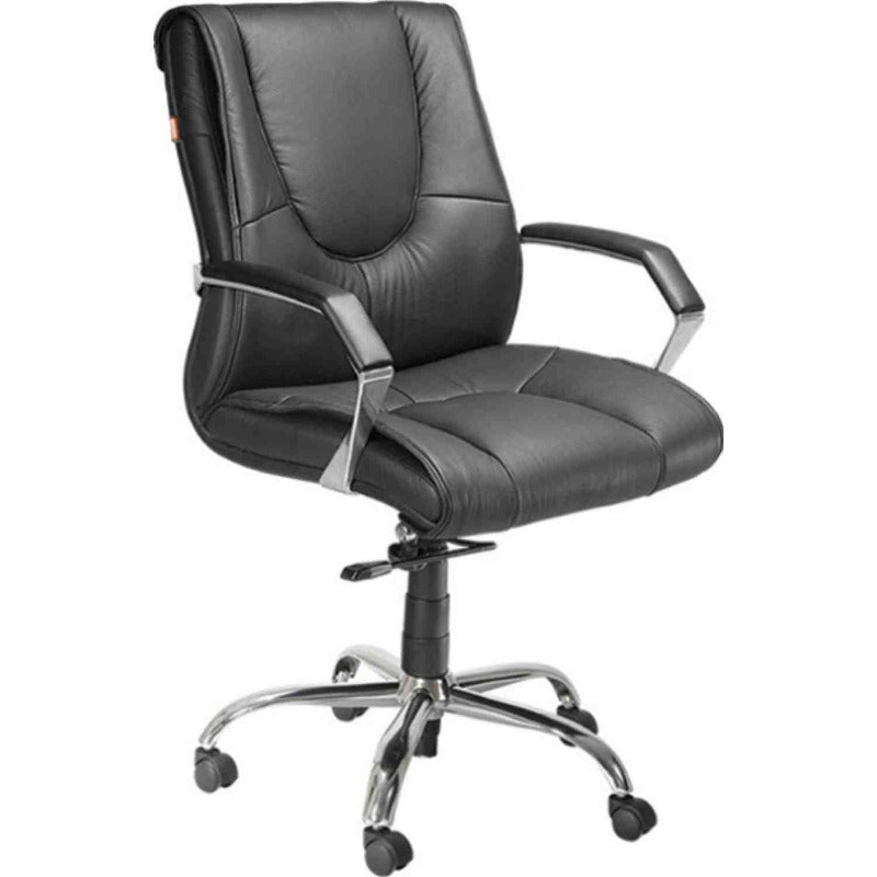 Medium Back Executive Office Chair with Chrome Base