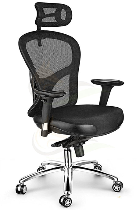 High Back Office Chair with Chrome Base