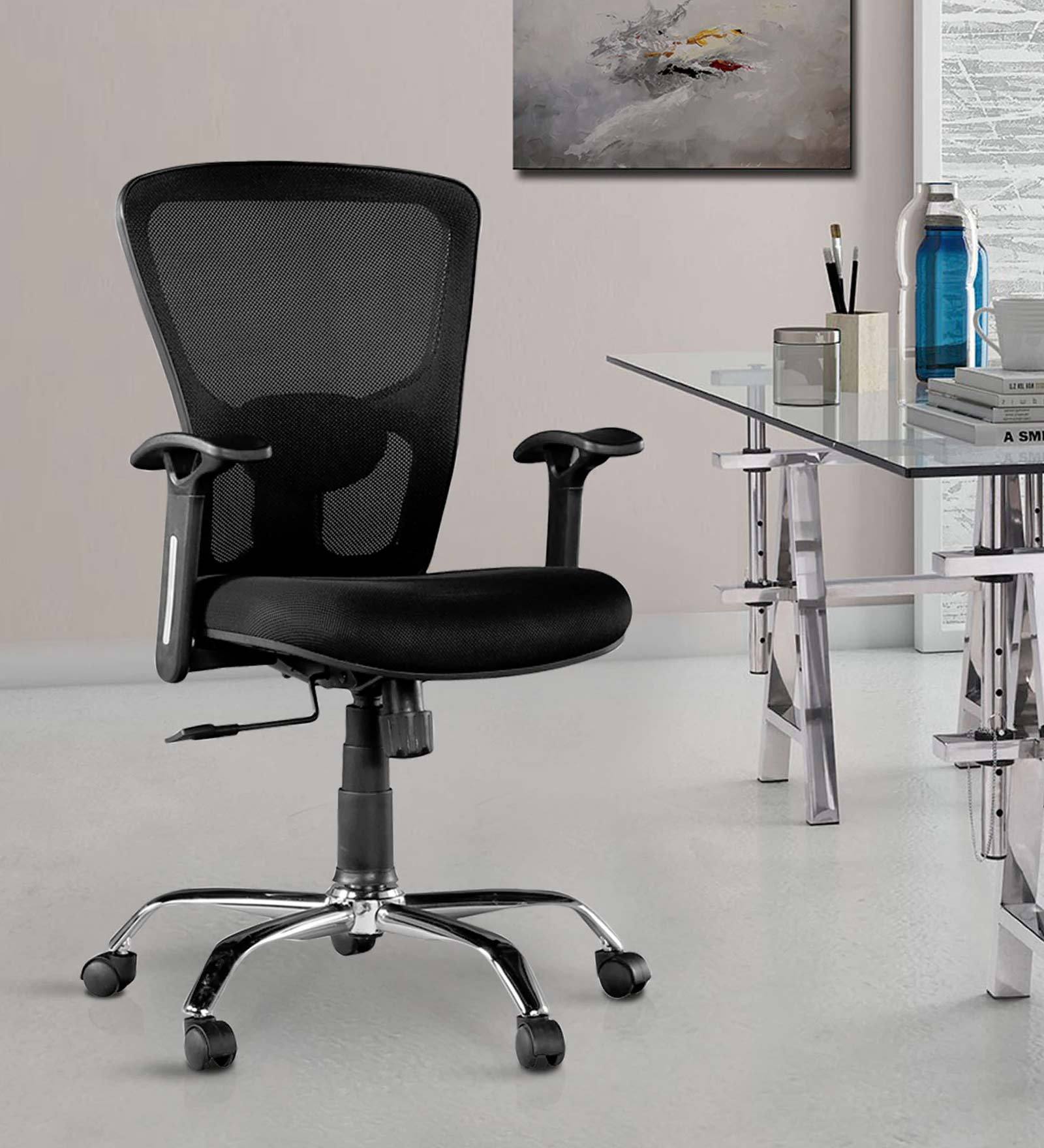 Medium Back Executive Chair with Chrome Base