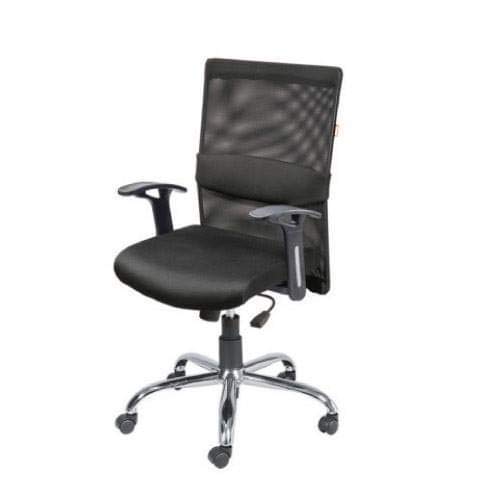 High Back Office Chair with Chrome Base