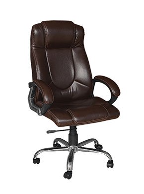 High Back Office Chair Leatherette Base