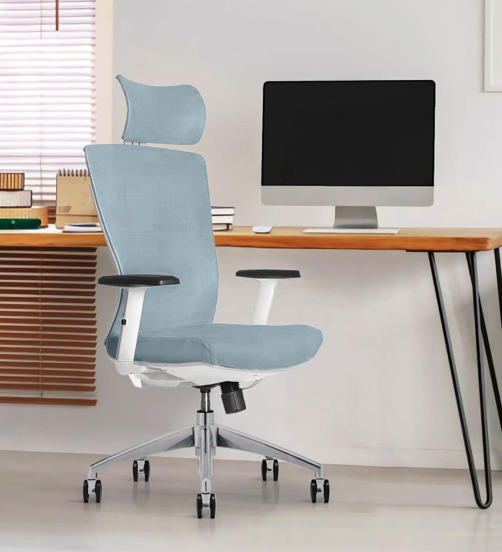 High Back Director Office Chair with Chrome Base