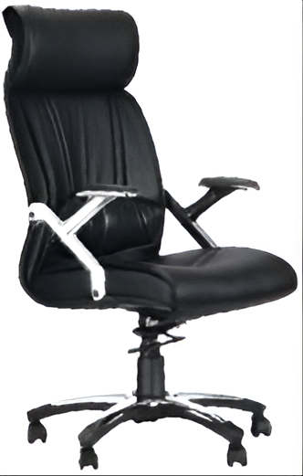 High Back Office Chair Leatherette Base