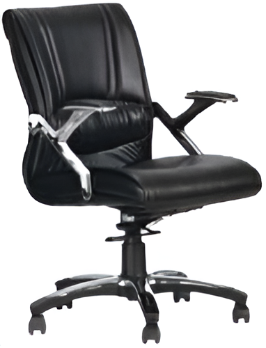 Mid Back Office Chair with Chrome Base