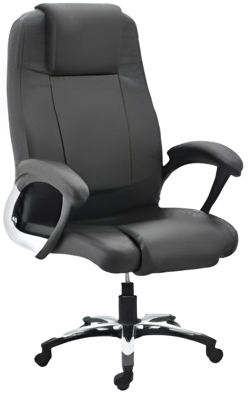 High Back Office Chair Leatherette Base