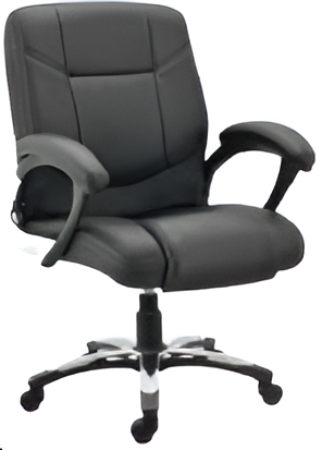 Mid Back Office Chair with Chrome Base