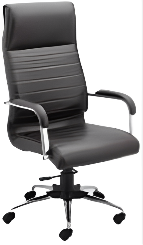 High Back Office Chair Leatherette Base