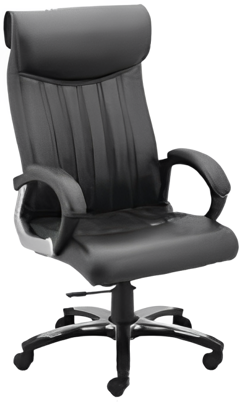 High Back Office Chair Leatherette Base