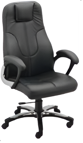 High Back Office Chair Leatherette Base