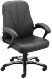 Mid Back Office Chair with Chrome Base