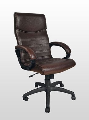 High Back Office Chair Leatherette Base