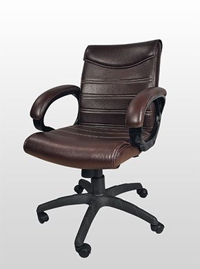 Mid Back Office Chair with Chrome Base