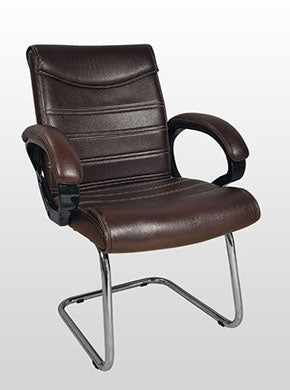 Office Visitor Chair with Arm Metal Frame Base