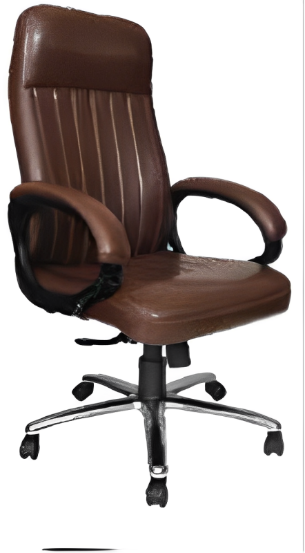 High Back Office Chair Leatherette Base