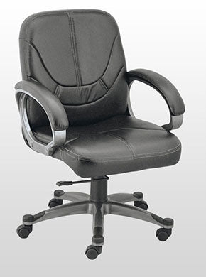 Medium Back Office Chair with Chrome Base