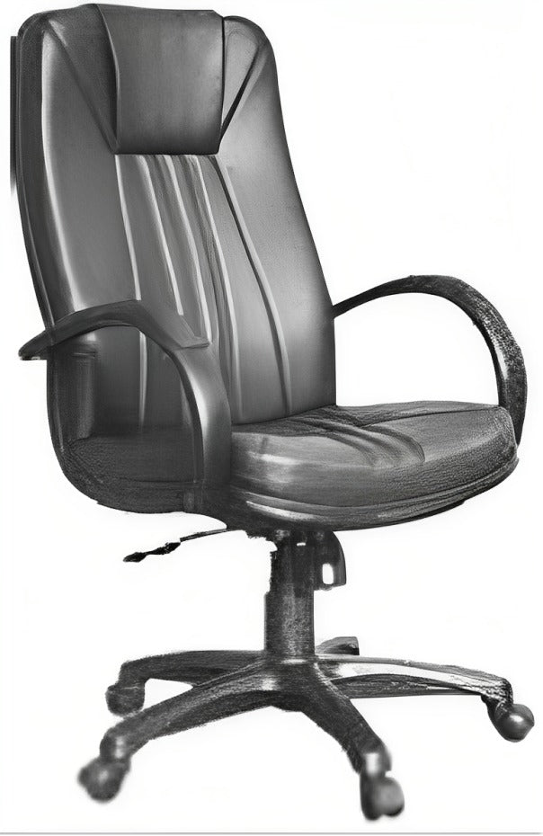 High Back Office Chair Leatherette Base