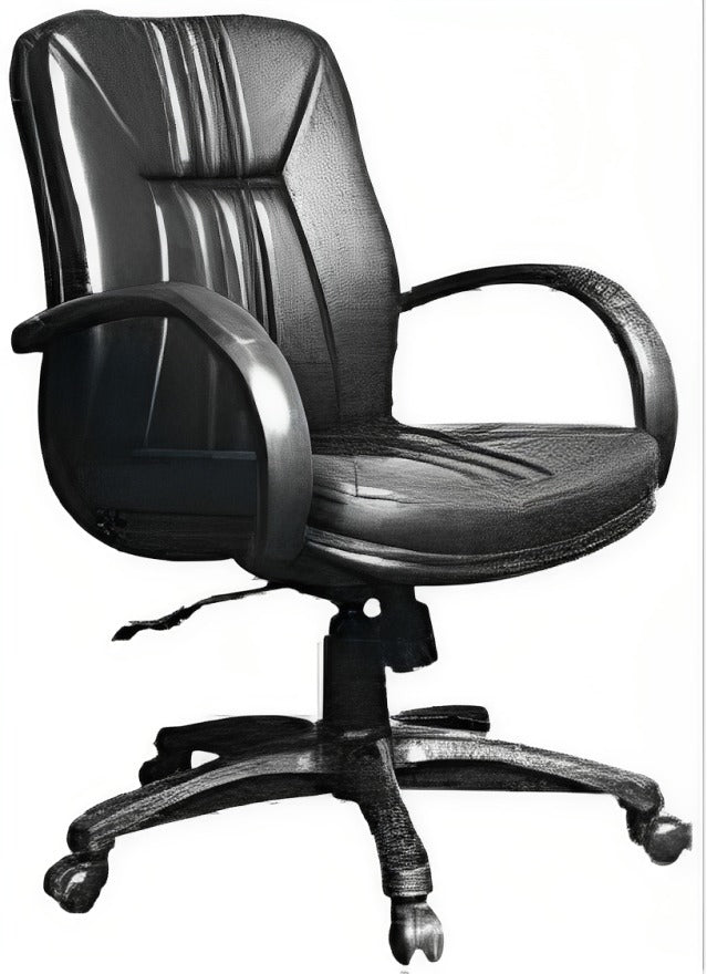 Medium Back Office Chair with Chrome Base