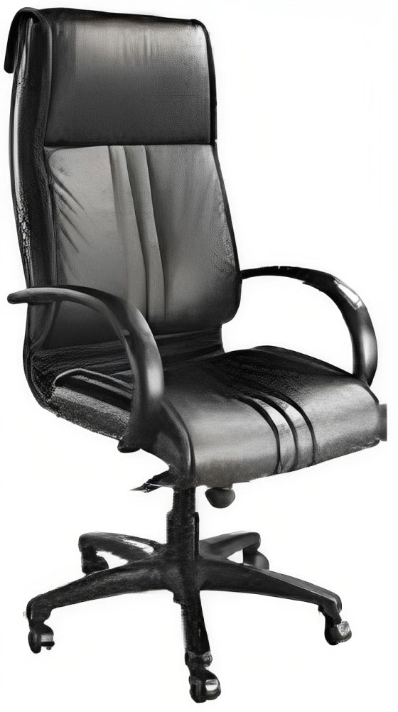 High Back Office Chair Leatherette Base