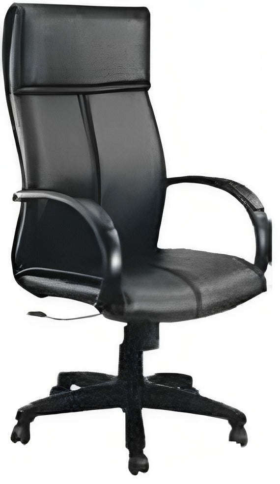 High Back Office Chair Leatherette Base