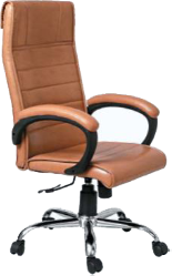 High Back Office Chair Leatherette Base