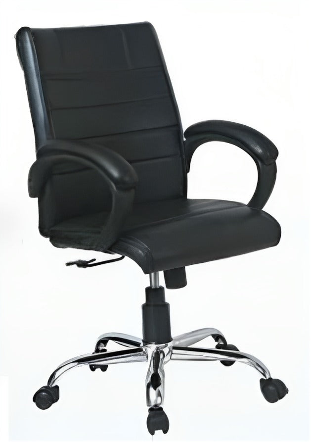 Medium Back Office Chair with Chrome Base